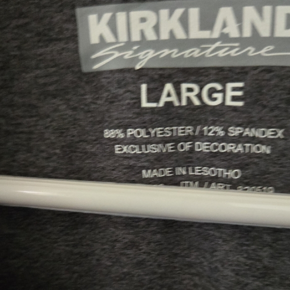 Kirkland Signature Charcoal Pullover with Red Zipper - Picture 2 of 2